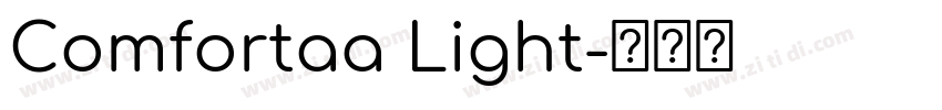 Comfortaa Light字体转换